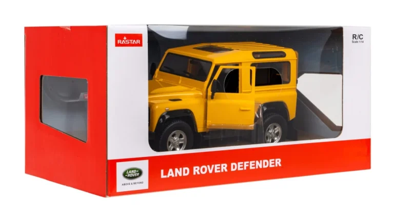 Land Rover Defender žuti Rastar Model 1:14 Automobil Na Daljinsko Upravljanje + 2,4 Ghz, žuta 7