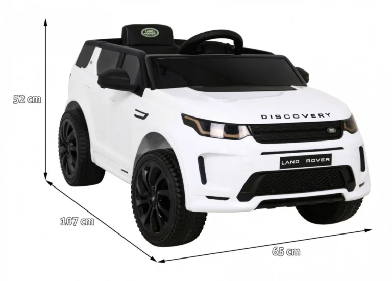 Land Rover Discovery Sport Za Djecu Bijela Boja + Daljinski Upravljač + Mekani Start + Funkcija 2