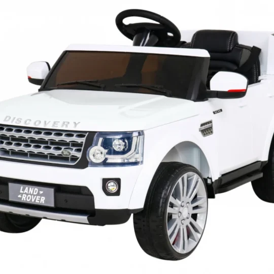 Land Rover Discovery Električni Automobil Za Djecu Bijeli Suv + Daljinski Upravljač, Bijela 1