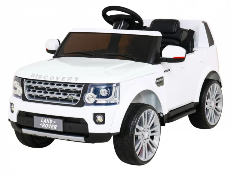 Land Rover Discovery Električni Automobil Za Djecu Bijeli Suv + Daljinski Upravljač, Bijela 1