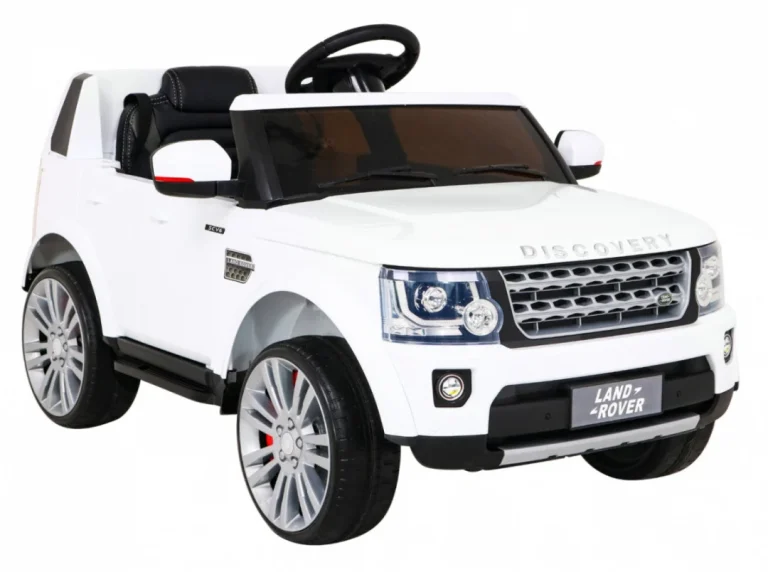Land Rover Discovery Električni Automobil Za Djecu Bijeli Suv + Daljinski Upravljač, Bijela 10