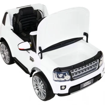 Land Rover Discovery Električni Automobil Za Djecu Bijeli Suv + Daljinski Upravljač, Bijela 11