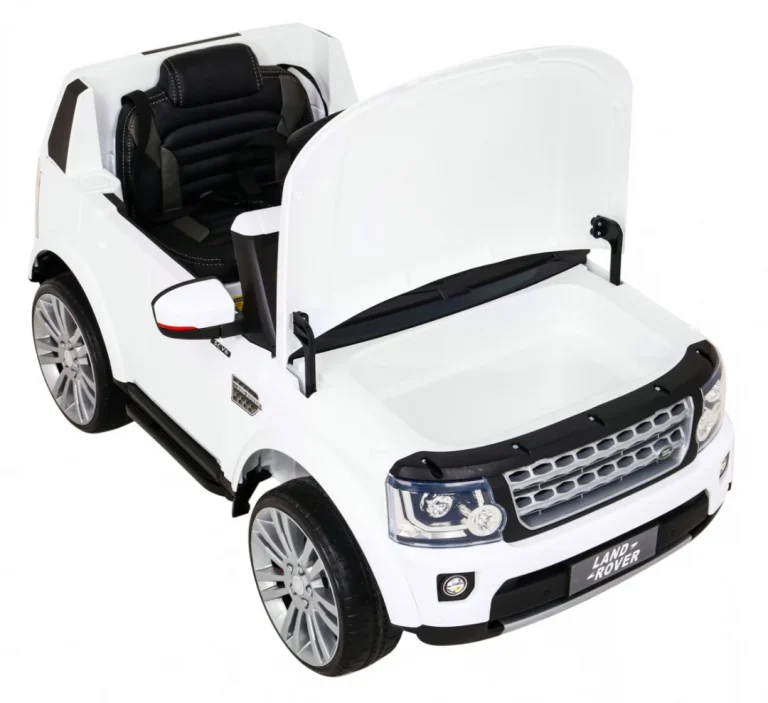 Land Rover Discovery Električni Automobil Za Djecu Bijeli Suv + Daljinski Upravljač, Bijela 11