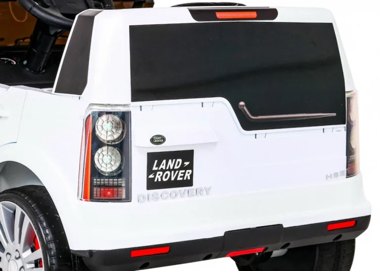 Land Rover Discovery Električni Automobil Za Djecu Bijeli Suv + Daljinski Upravljač, Bijela 14