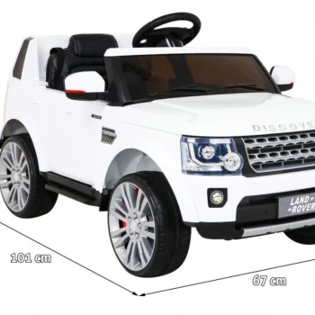 Land Rover Discovery Električni Automobil Za Djecu Bijeli Suv + Daljinski Upravljač, Bijela 2