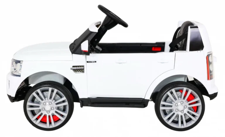 Land Rover Discovery Električni Automobil Za Djecu Bijeli Suv + Daljinski Upravljač, Bijela 4