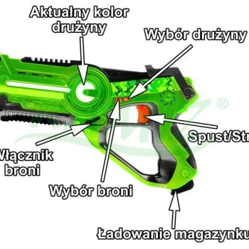 Laser Tag Moro Set 2 Pištolja I 2 Maske 8+ 5