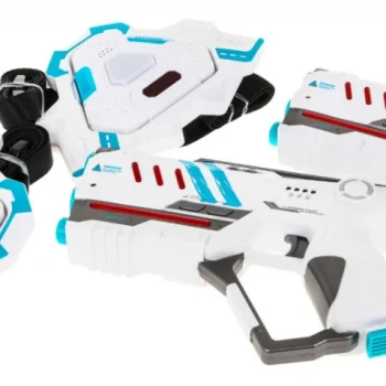 Laserske Puške Laser Tag Bijele + Prsluci 2