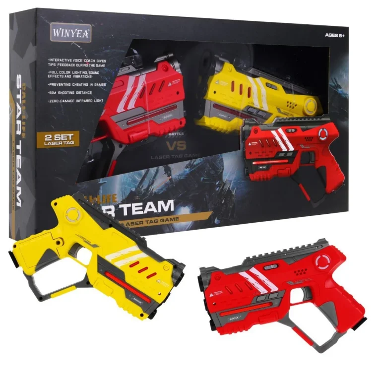Laserske Puške Laser Tag Crveno žute 1
