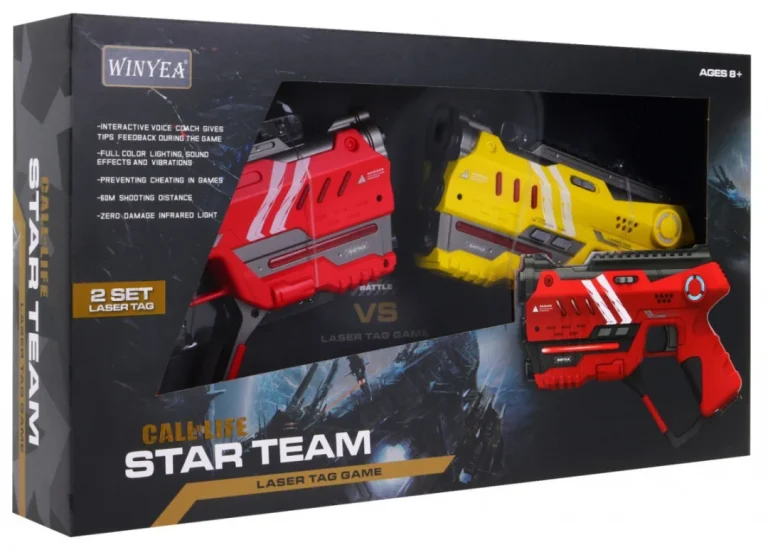 Laserske Puške Laser Tag Crveno žute 2
