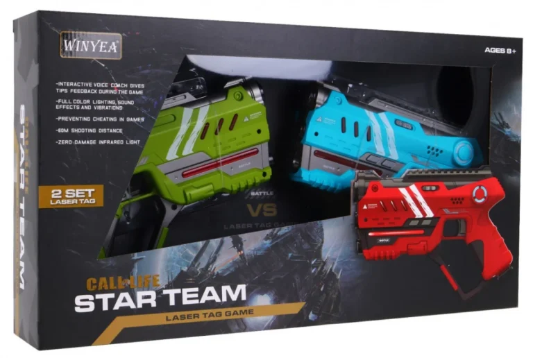 Laserske Puške Laser Tag Zeleno Plave 2