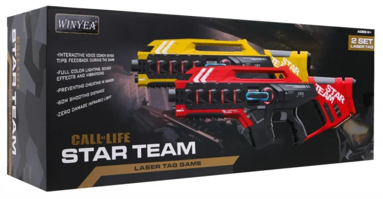 Laserske Puške Star Team Laser Tag Crveno žute 8+ 2