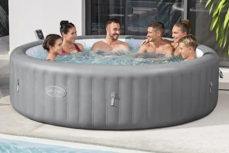 Lay Z Spa Bestway Hawaii Airjet 8 Napuhavajuća Hidromasažna Kada Za Vrt S Priborom 9