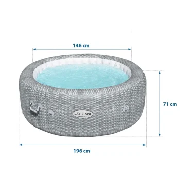Lay Z Spa Honolulu Napuhljivi Masažni Bazen Za 6 Osoba Bestway 60019 7