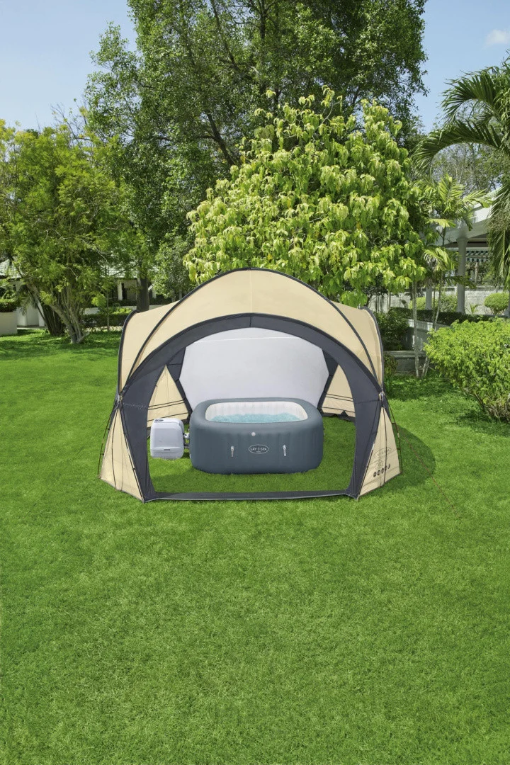 Lay Z Spa Jacuzzi šator Zaštitni Paviljon 390x390x255cm Bestway + Mreže Protiv Komaraca + Uklonjiva 13