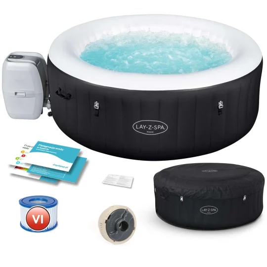 Lay Z Spa Miami Napuhljivi Masažni Bazen Za 4 Osobe Bestway 60001 1