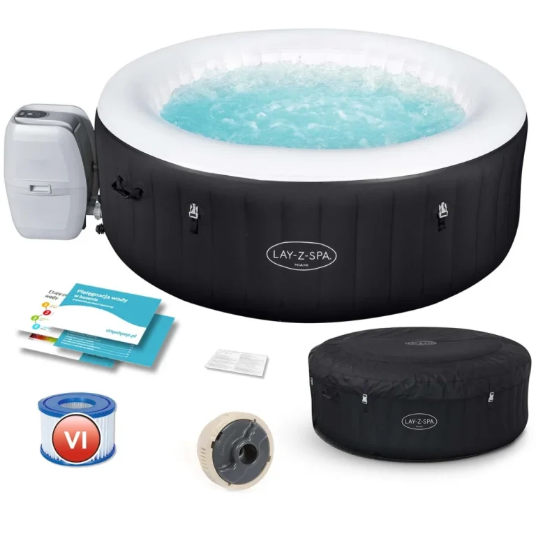 Lay Z Spa Miami Napuhljivi Masažni Bazen Za 4 Osobe Bestway 60001 1