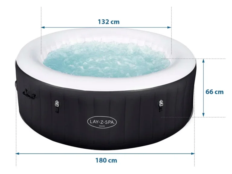 Lay Z Spa Miami Napuhljivi Masažni Bazen Za 4 Osobe Bestway 60001 7
