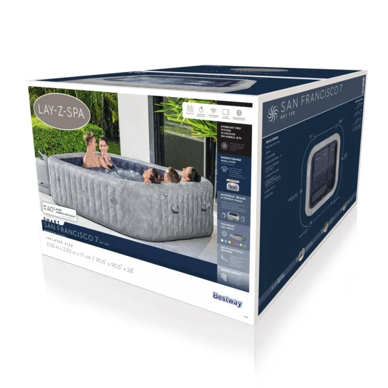 Lay Z Spa San Francisco Smart Hydrojet Pro Jacuzzi Bestway 14