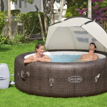 Lay Z Spa Nadstrešnica Za Jacuzzi Bestway Uv Zaštita + Ugrađeni Prozor 7