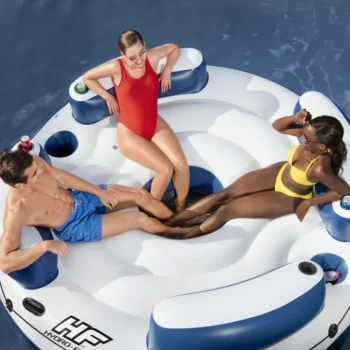 Lazy Dayz Napuhani Otok Za Plivanje Za 4 Osobe Bestway 239x63,5 + Mrežasto Dno + 4 Napuhava Naslona 3