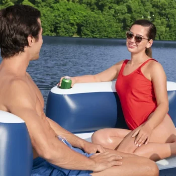 Lazy Dayz Napuhani Otok Za Plivanje Za 4 Osobe Bestway 239x63,5 + Mrežasto Dno + 4 Napuhava Naslona 8