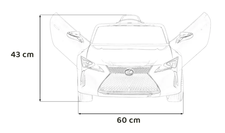 Lexus Lc500 Dječji Na Baterije, Crni + Daljinski Upravljač + Spori Start + Eva + Audio Led, Crna 2