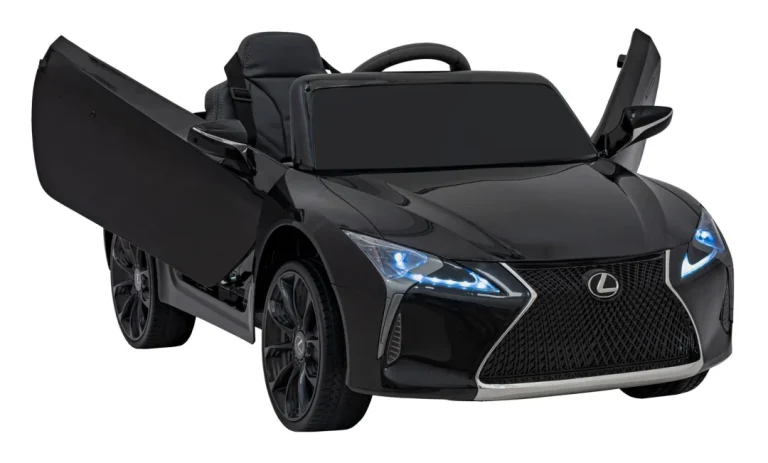 Lexus Lc500 Dječji Na Baterije, Crni + Daljinski Upravljač + Spori Start + Eva + Audio Led, Crna 5