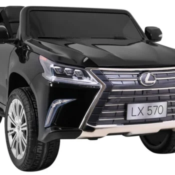 Lexus Lx570 Obojeni Automobil Za 2 Djece Crni + Daljinski Upravljač + Eva Kotači + Mp3 Led, Crna 10