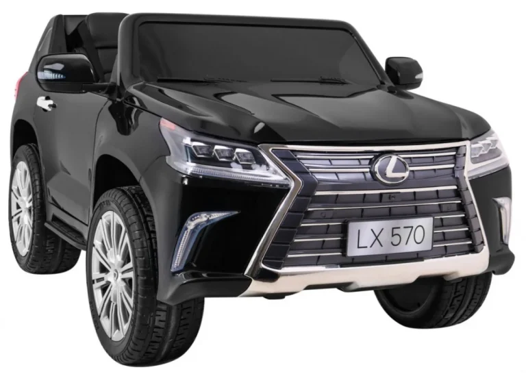 Lexus Lx570 Obojeni Automobil Za 2 Djece Crni + Daljinski Upravljač + Eva Kotači + Mp3 Led, Crna 10