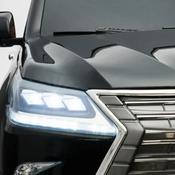 Lexus Lx570 Obojeni Automobil Za 2 Djece Crni + Daljinski Upravljač + Eva Kotači + Mp3 Led, Crna 13