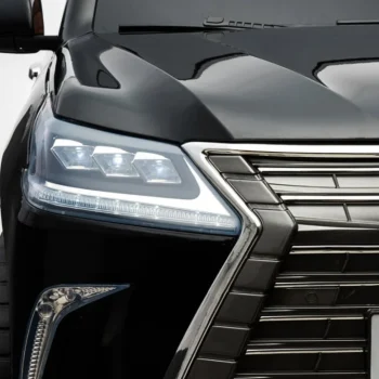 Lexus Lx570 Obojeni Automobil Za 2 Djece Crni + Daljinski Upravljač + Eva Kotači + Mp3 Led, Crna 14