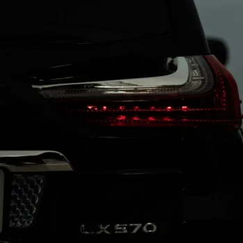 Lexus Lx570 Obojeni Automobil Za 2 Djece Crni + Daljinski Upravljač + Eva Kotači + Mp3 Led, Crna 15