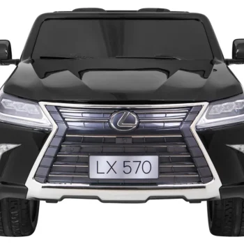 Lexus Lx570 Obojeni Automobil Za 2 Djece Crni + Daljinski Upravljač + Eva Kotači + Mp3 Led, Crna 3