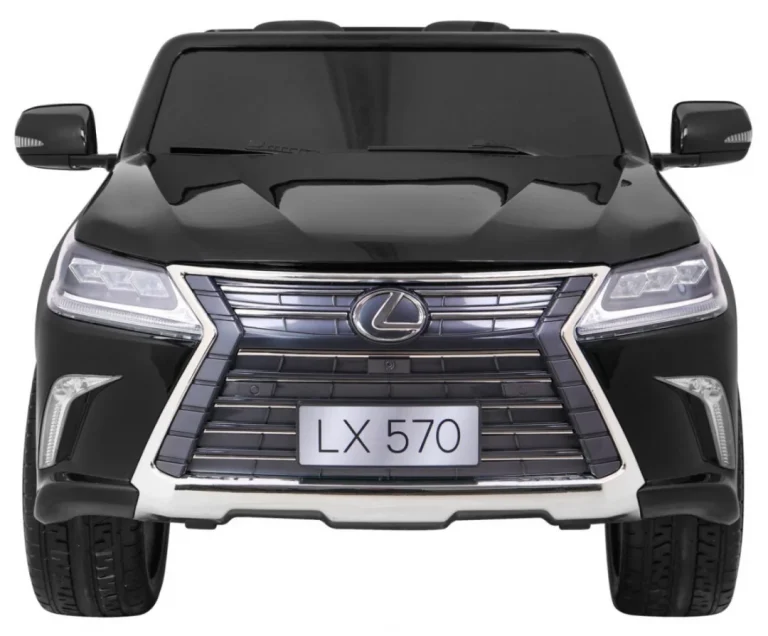Lexus Lx570 Obojeni Automobil Za 2 Djece Crni + Daljinski Upravljač + Eva Kotači + Mp3 Led, Crna 3