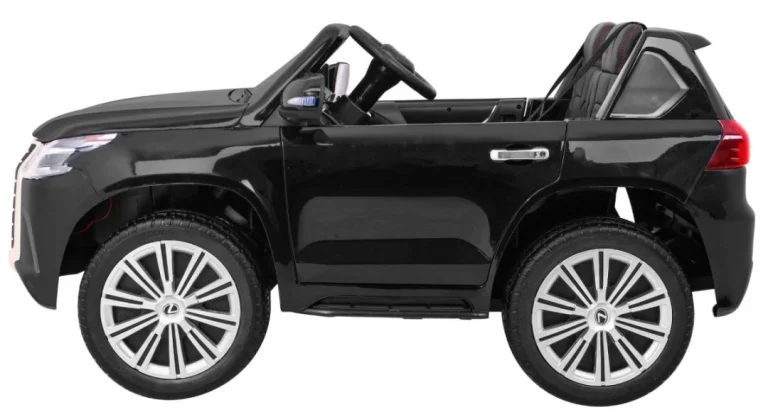 Lexus Lx570 Obojeni Automobil Za 2 Djece Crni + Daljinski Upravljač + Eva Kotači + Mp3 Led, Crna 4