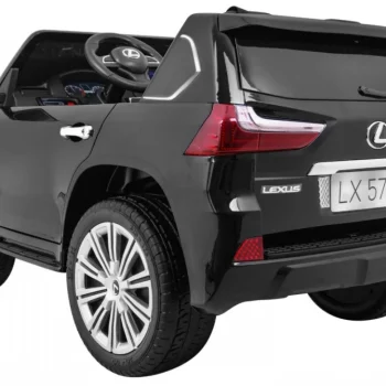 Lexus Lx570 Obojeni Automobil Za 2 Djece Crni + Daljinski Upravljač + Eva Kotači + Mp3 Led, Crna 5