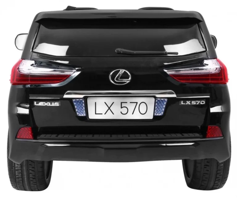 Lexus Lx570 Obojeni Automobil Za 2 Djece Crni + Daljinski Upravljač + Eva Kotači + Mp3 Led, Crna 6