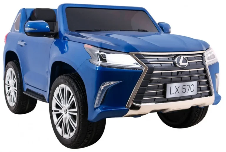 Lexus Lx570 Obojeni Automobil Za 2 Djece Plavi Suv + Daljinski Upravljač, Plava 11