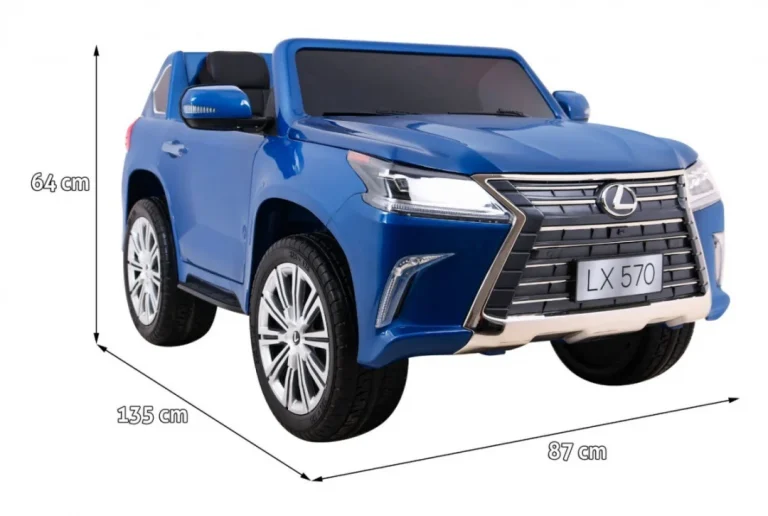 Lexus Lx570 Obojeni Automobil Za 2 Djece Plavi Suv + Daljinski Upravljač, Plava 2
