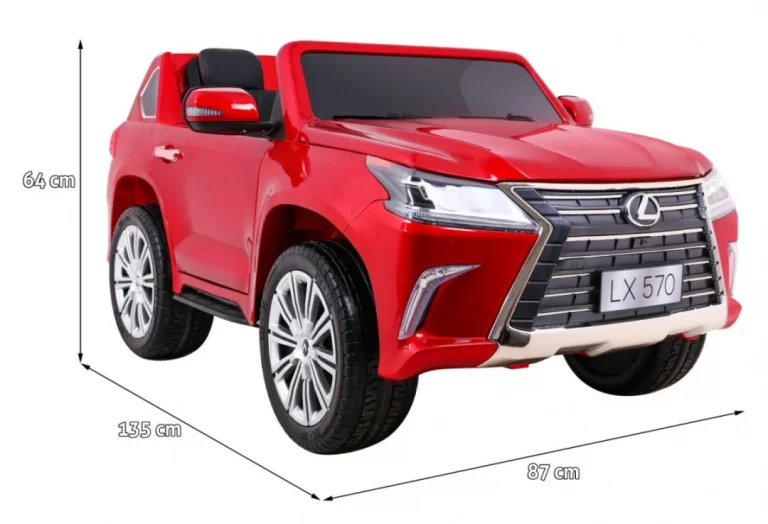 Lexus Lx570 Obojeni Automobil Za 2 Djece Crveni Suv + Daljinski Upravljač, Crvena 2