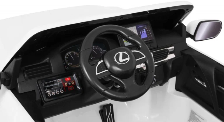 Lexus Lx570 Dječji Automobil S 2 Sjedala, Bijeli + Daljinski Upravljač + Eva Kotači + Mp3, Bijela 10