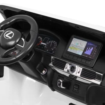 Lexus Lx570 Dječji Automobil S 2 Sjedala, Bijeli + Daljinski Upravljač + Eva Kotači + Mp3, Bijela 11