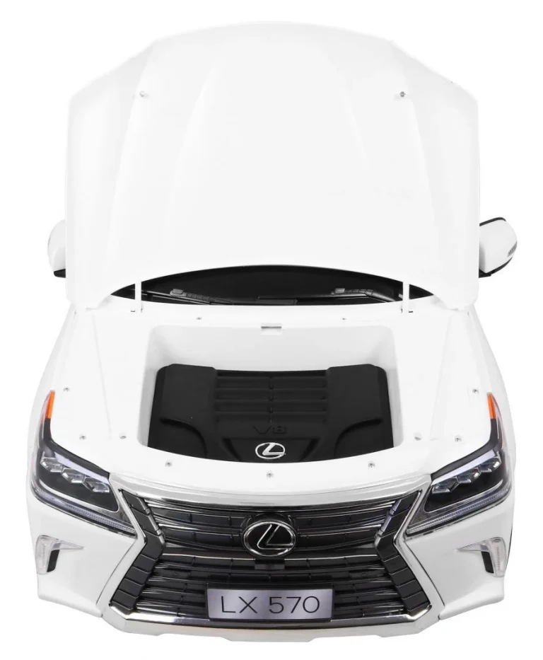 Lexus Lx570 Dječji Automobil S 2 Sjedala, Bijeli + Daljinski Upravljač + Eva Kotači + Mp3, Bijela 13