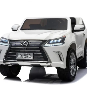 Lexus Lx570 Dječji Automobil S 2 Sjedala, Bijeli + Daljinski Upravljač + Eva Kotači + Mp3, Bijela 14