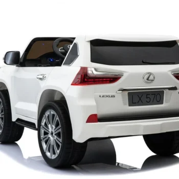Lexus Lx570 Dječji Automobil S 2 Sjedala, Bijeli + Daljinski Upravljač + Eva Kotači + Mp3, Bijela 16