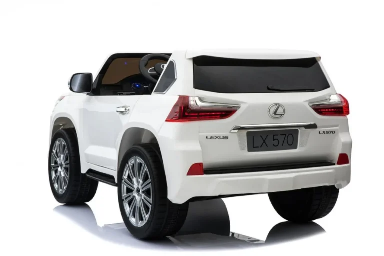 Lexus Lx570 Dječji Automobil S 2 Sjedala, Bijeli + Daljinski Upravljač + Eva Kotači + Mp3, Bijela 16