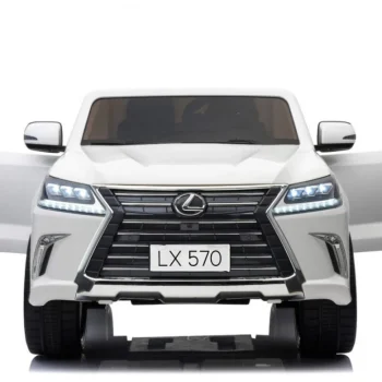 Lexus Lx570 Dječji Automobil S 2 Sjedala, Bijeli + Daljinski Upravljač + Eva Kotači + Mp3, Bijela 19
