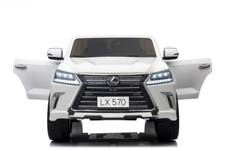 Lexus Lx570 Dječji Automobil S 2 Sjedala, Bijeli + Daljinski Upravljač + Eva Kotači + Mp3, Bijela 19
