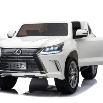 Lexus Lx570 Dječji Automobil S 2 Sjedala, Bijeli + Daljinski Upravljač + Eva Kotači + Mp3, Bijela 20